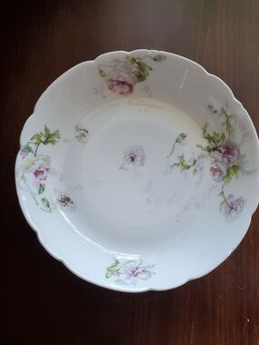 Theodore Haviland Limoges France Schleiger Bowl Plate Roses